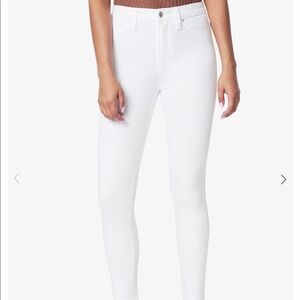 JOE’S white high rise skinny ankle jeans